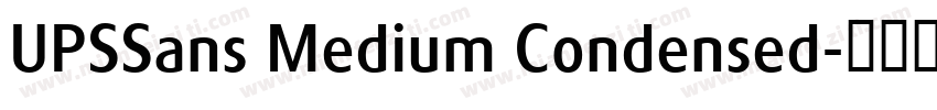 UPSSans Medium Condensed字体转换